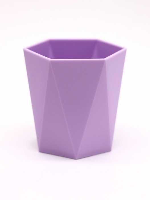 Стакан для зубных принадлежностей / канцелярских принадлежностей  «Triangle», purple 