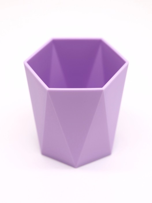 Стакан для зубных принадлежностей / канцелярских принадлежностей  «Triangle», purple 