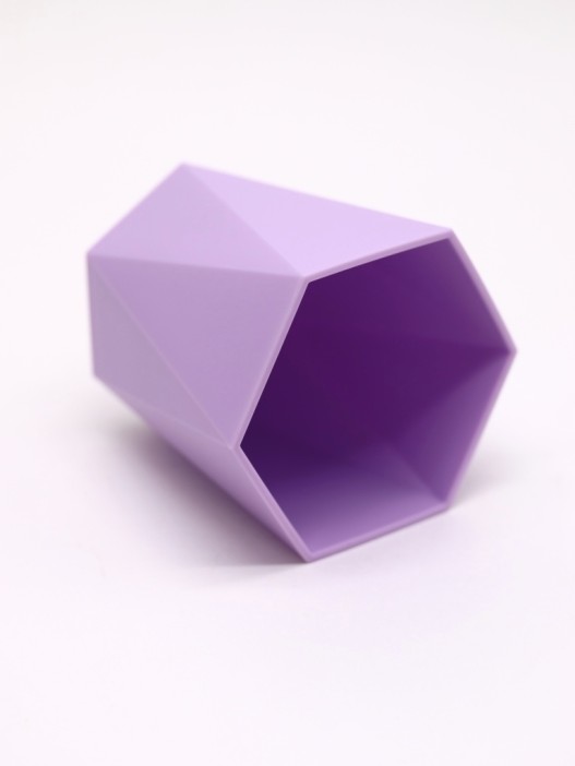 Стакан для зубных принадлежностей / канцелярских принадлежностей  «Triangle», purple 