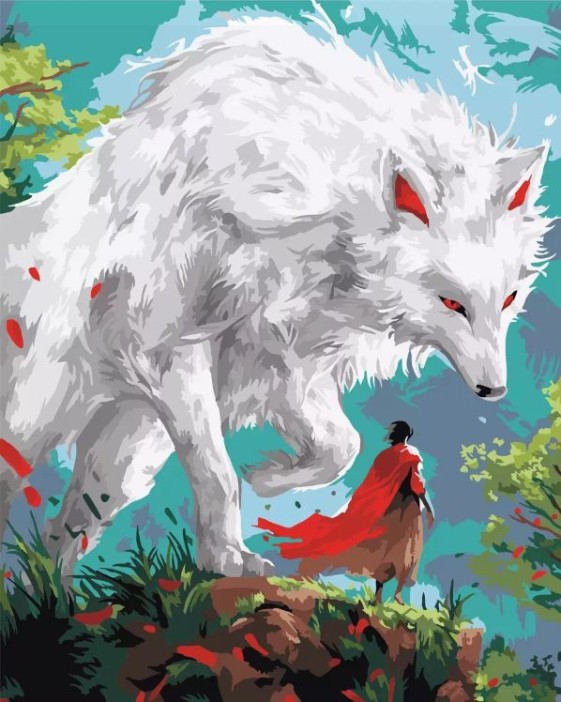 Картина по номерам 40*50 "Страж" (24 цвета) 