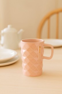 Кружка керамическая &quot;Simple Geometry&quot;, peach color