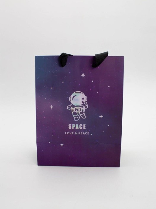 Пакет подарочный «Love&amp;Space», (18*23*11) 