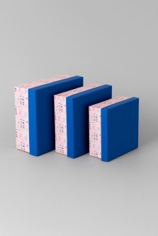 Набор подарочных коробок 3 в 1 "С днем ??рождения", 15*15*6,5-17*17*8-19*19*9,5