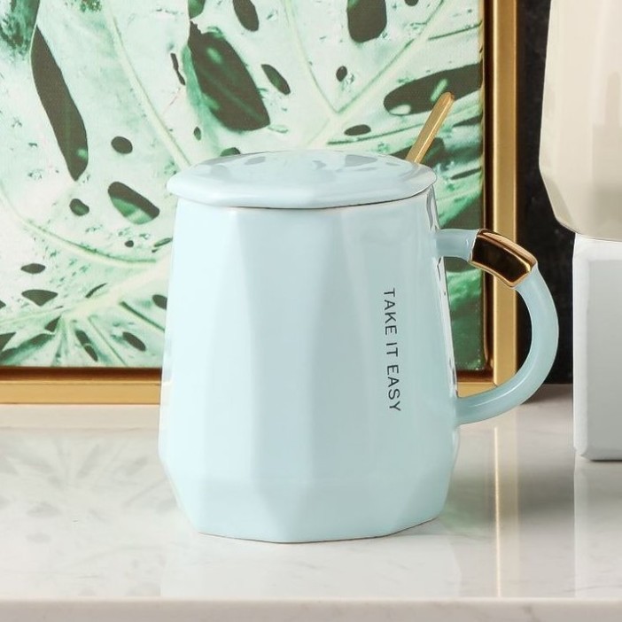 Кружка «Take it easy», blue (400 ml) 