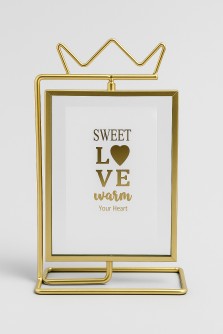 Фоторамка «Crown», gold, металл (10*15 см)