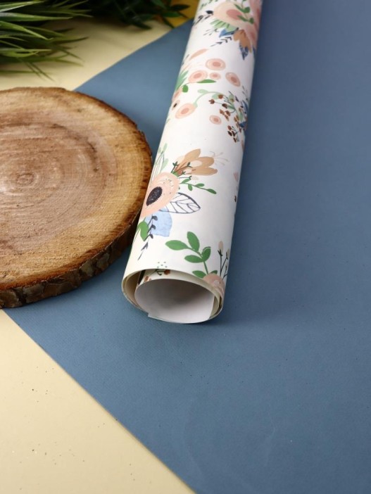 Упаковочная бумага «Flora», white (50*70 см) 