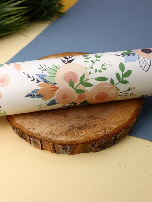 Упаковочная бумага «Flora», white (50*70 см) 