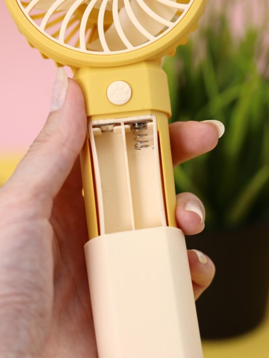 Портативный ручной вентилятор iLikeGift «Desktop wind», yellow 