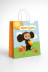 Пакет подарочный XXL 33.5*40.6*15.5см "Чебурашка. Облака" 