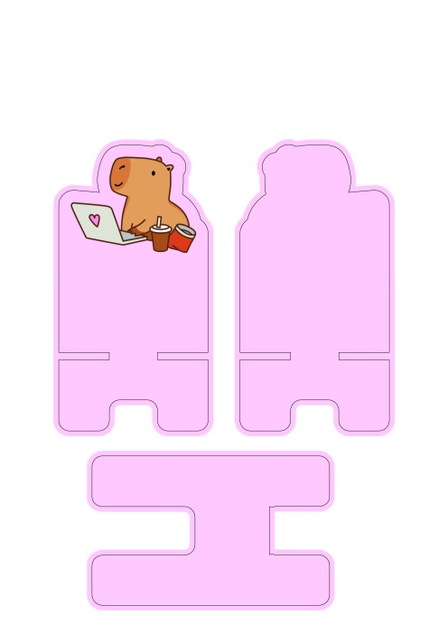 Подставка под телефон/планшет «Capybara works» 