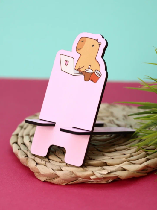 Подставка под телефон/планшет «Capybara works» 