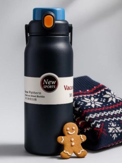 Термос «Active life», dark blue (1000 ml)