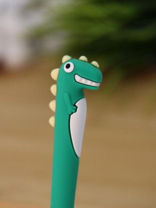 Зубная щётка для взрослых iLikeGift &quot;Tiny Rawr&quot;, green (10 см) 