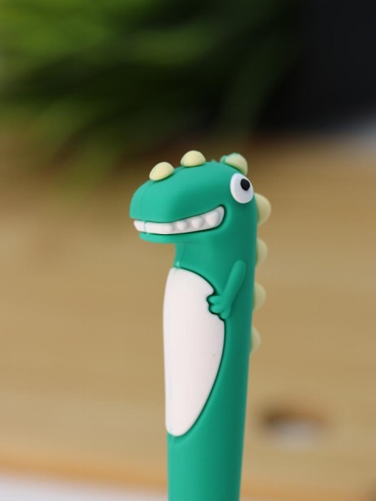 Зубная щётка для взрослых iLikeGift &quot;Tiny Rawr&quot;, green (10 см) 