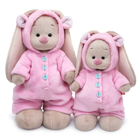 Мягкая игрушка "Зайка Ми в меховом комбинезоне (большой)" (32 см) 