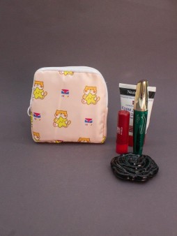 Косметичка "Lovely day", orange (12.5*12.5 см)