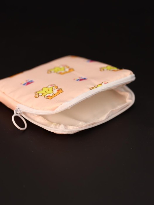 Косметичка &quot;Lovely day&quot;, orange (12.5*12.5 см) 