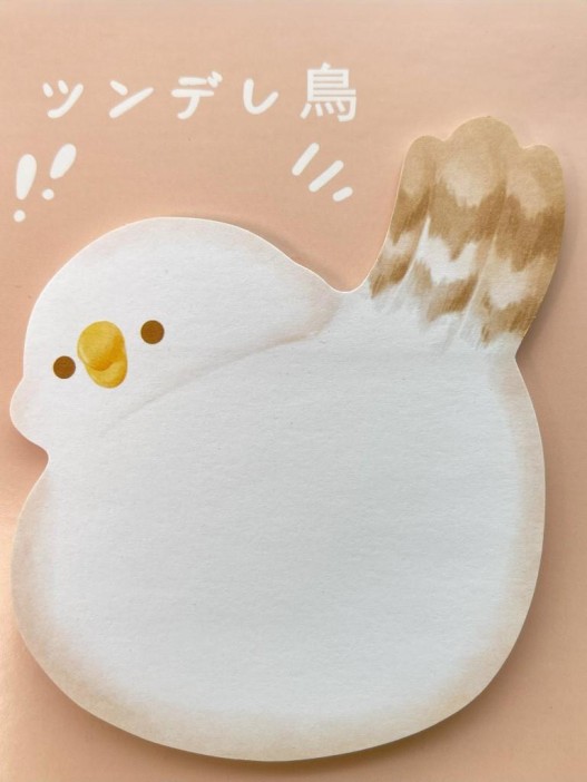 Блок стикер для записей "Birdie", orange 