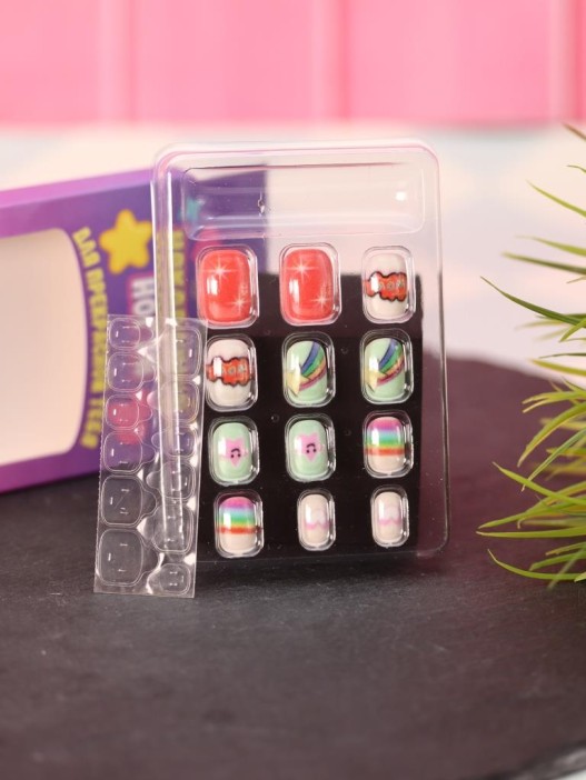 Накладные ногти GIRLY «Rosy dreams», 12 шт., с клеевыми пластинами 