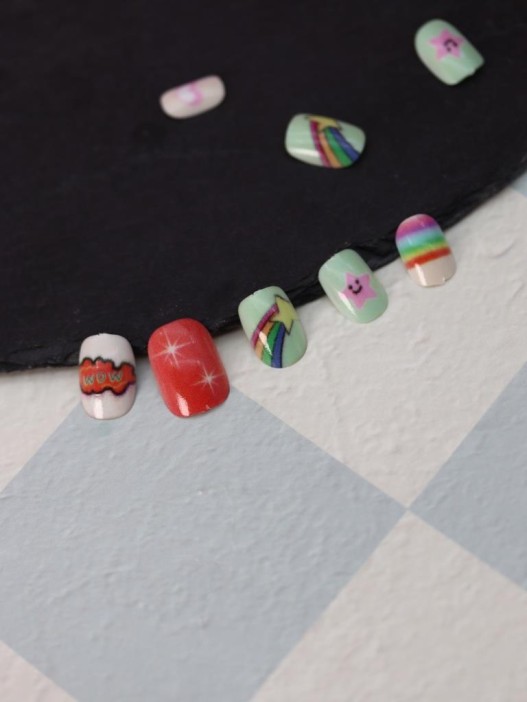 Накладные ногти GIRLY «Rosy dreams», 12 шт., с клеевыми пластинами 