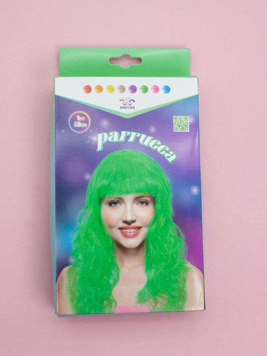 Парик карнавальный &quot;Vivid&quot;, green (50 см) 