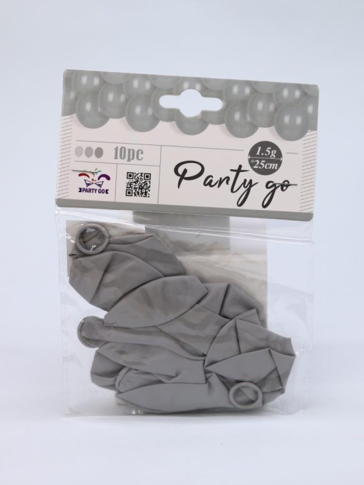 Набор воздушных шаров 10 шт. &quot;Unified joy pack&quot;, premium gray (25 см) 