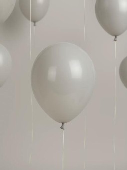 Набор воздушных шаров 10 шт. "Unified joy pack", premium gray (25 см)