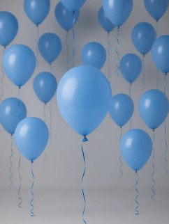 Набор воздушных шаров 10 шт. &quot;Timeless&quot;, light blue (25 см)