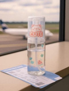 Дорожная бутылочка &quot;Cute bear&quot;, red (60 ml)