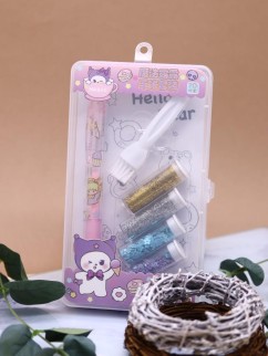 Клеевая ручка с блестками 4 цвета &quot;Magic Lulu&quot;, pink