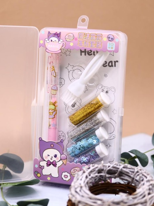 Клеевая ручка с блестками 4 цвета &quot;Magic Lulu&quot;, pink 