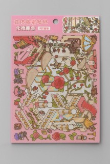 Наклейки для творчества румбокс "Замок", розовые