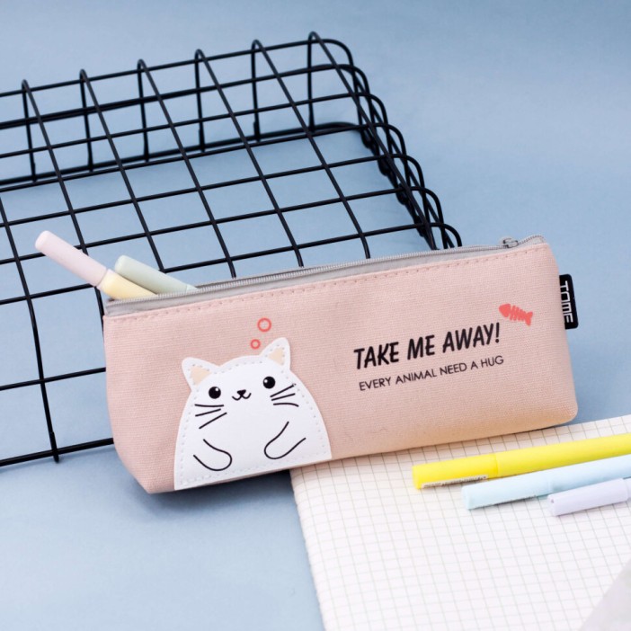 Пенал "Need hug cat", pink 