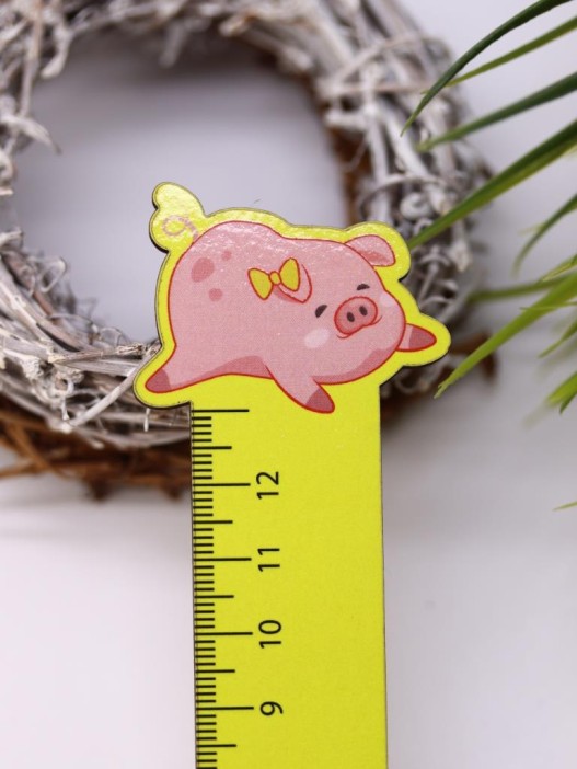 Линейка ECO из дерева «Sleeping pig» 