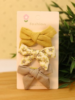 Набор заколок для волос "Yellow bows"