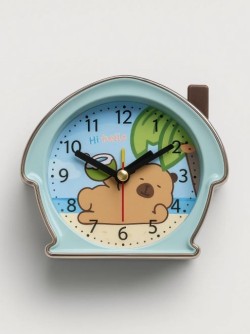 Часы-будильник «Happy capybara», green