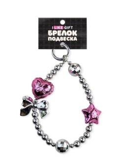 Брелок-подвеска для телефона iLikeGift «Bow», pink