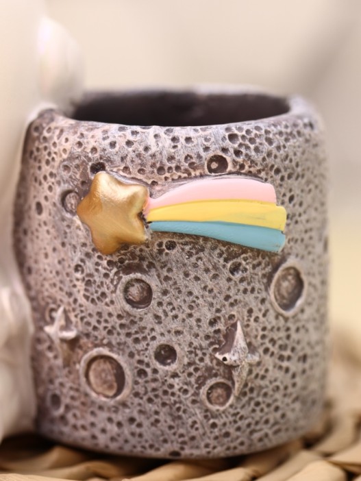 Ночник - подставка для канцелярских принадлежностей «Wendy Rabbit», pink star 