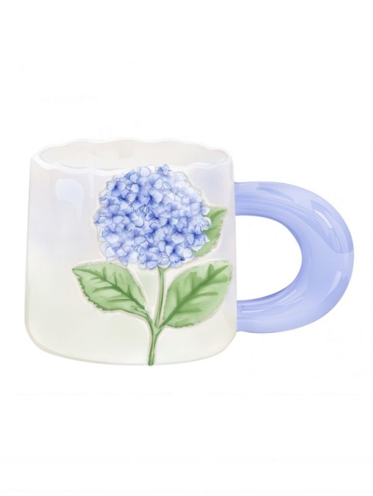 Кружка керамическая iLikeGift "Красота внутри и снаружи", purple (14,8*9,9*9см), 390мл 