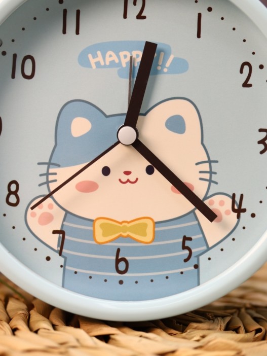 Часы-будильник «Playful cat», blue 