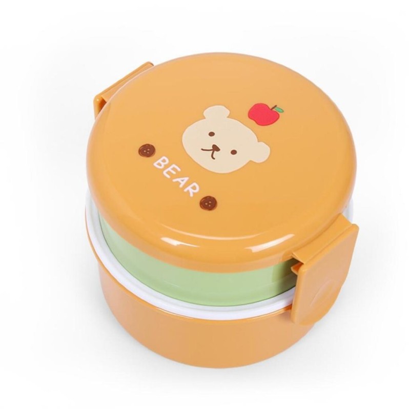 Ланчбокс Медвежонок круглый 