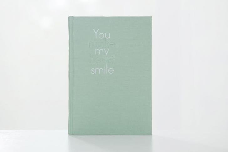 БЛОКНОТ "You make my heart smile" green