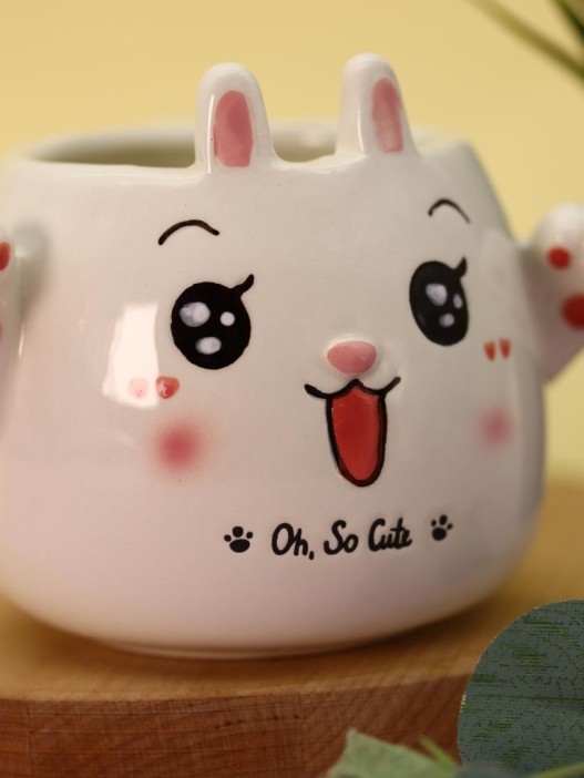 Кружка керамическая «Oh, so cute bunny», 410 ml 