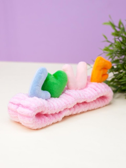 Повязка на голову &quot;Love&quot;, pink 