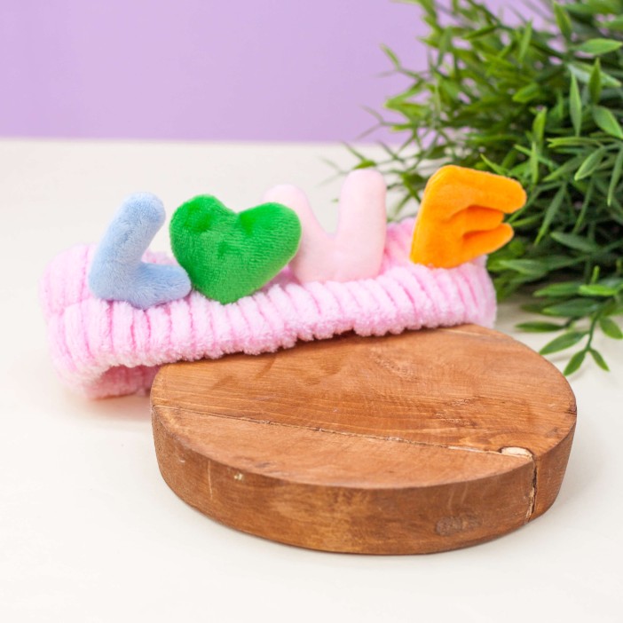 Повязка на голову &quot;Love&quot;, pink 