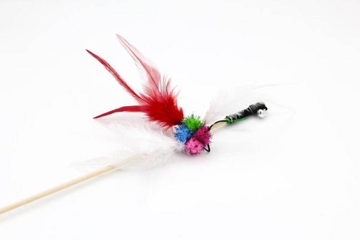 Махалка для кошек &quot;Цветные перья-2&quot;, 50 см 