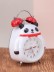 Часы-будильник "Panda bow", red