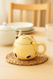 Кружка «Chubby cat», yellow (460 ml)