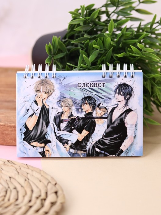 Блокнот на спирали &quot;Аниме герои&quot;, 120л, mix (10х15 см) 