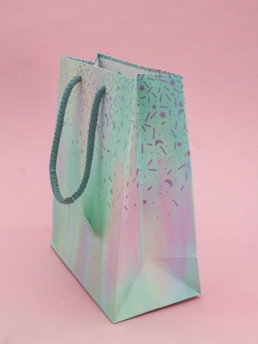 Пакет подарочный «Magic», green (18*23*10) 